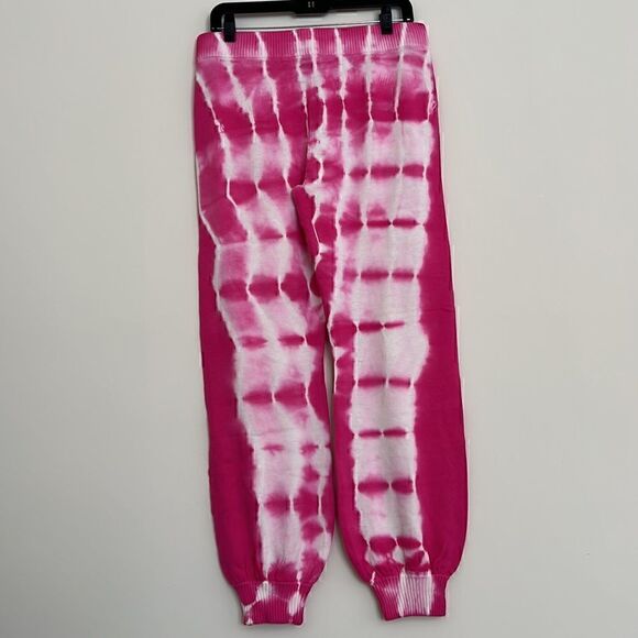 NWT GENERATION LOVE Anna Tie Dye Knit Jogger In Pink & White Size S - Picture 6 of 12